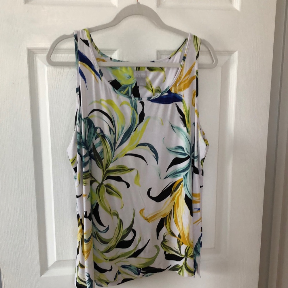 Chico’s Tropical Print Tank